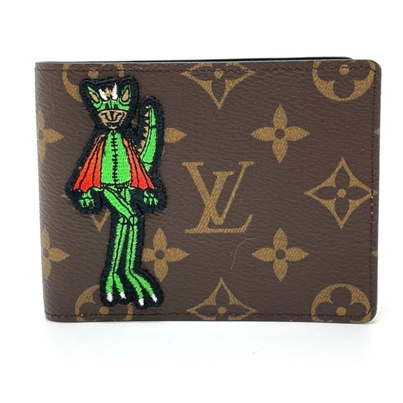 LOUIS VUITTON M80156 Animal Monogram Portefeuille Slender NM Billfold Bi-fold Wa - Picture 1 of 10